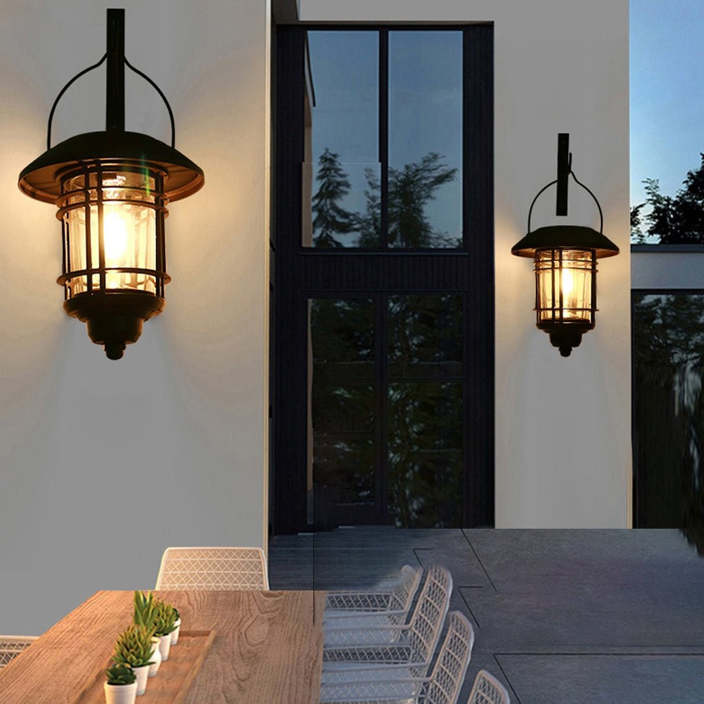 Industrial Style Solar Outdoor Wall Lights Wall Sconce Lighting LED Wall Lamp - Lumpaz