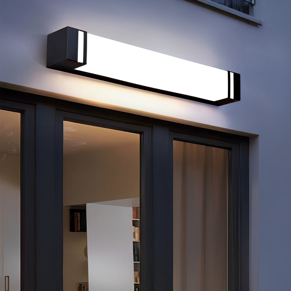 Waterproof Strip LED Black Modern Outdoor Wall Light Fixture Wall Lamp - Lumpaz