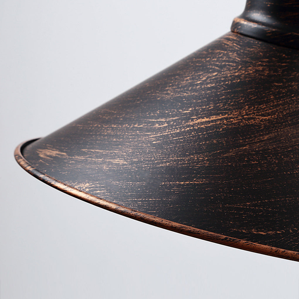 Retro Conical Iron Waterproof Industrial Style Outdoor Wall Lamp Exterior Lights - Lumpaz