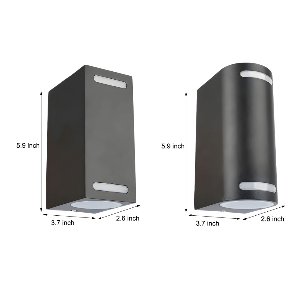 Simple Square Waterproof up and down Lighting LED Outdoor Wall Lights - Lumpaz