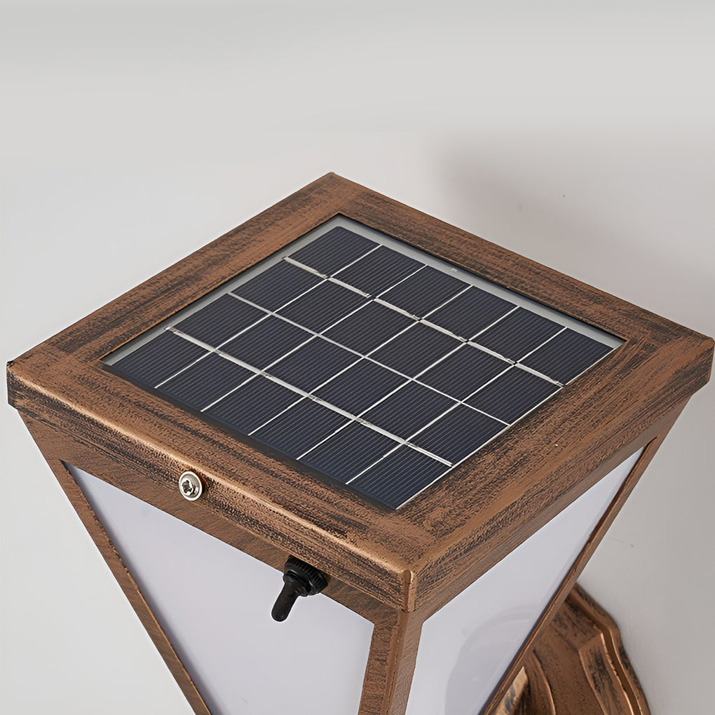 Retro Dimmable LED Waterproof Modern Solar Plug in Wall Sconce Wall Lamp - Lumpaz