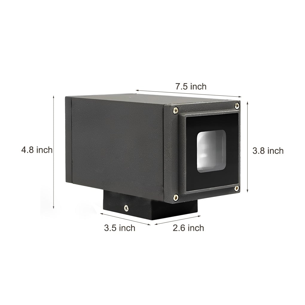 Up Down Lighting LED Outdoor Waterproof Black Modern Wall Washer Light - Lumpaz