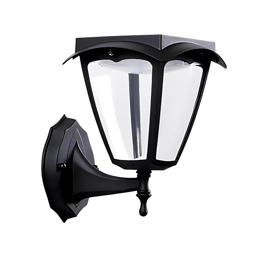 Square Dimmable LED Intelligent Black Modern Solar Outdoor Wall Lights - Lumpaz