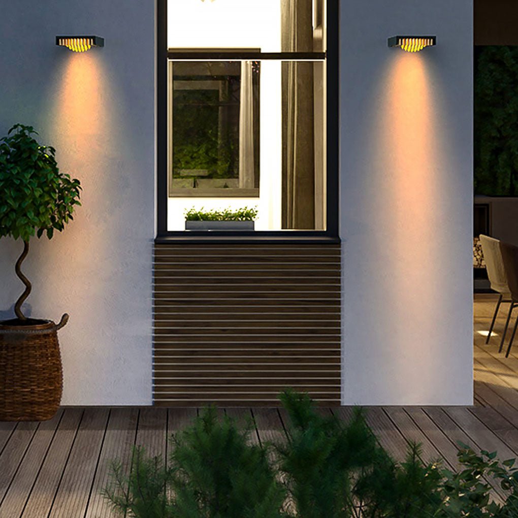 Outdoor LED Waterproof Solar Decorative Lighting Wall Light for Courtyard Balcony Aisle - Lumpaz