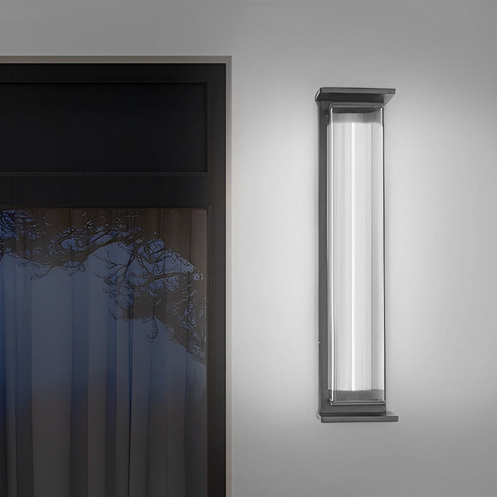 Creative Strip Waterproof Black Modern LED Wall Lamp Outdoor Wall Lights - Lumpaz