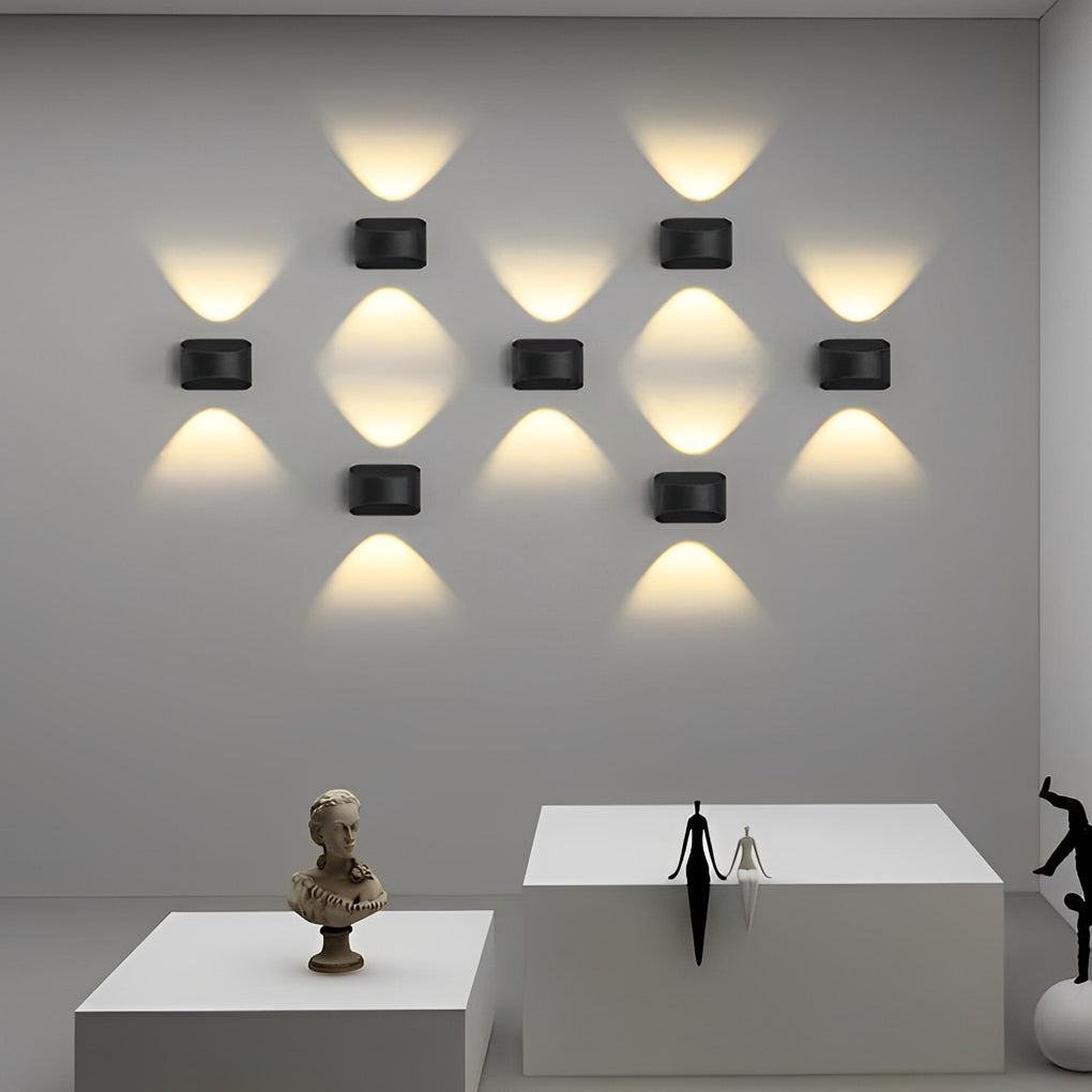 Unique Up and Down Lighting LED Waterproof Modern Exterior Wall Lights - Lumpaz