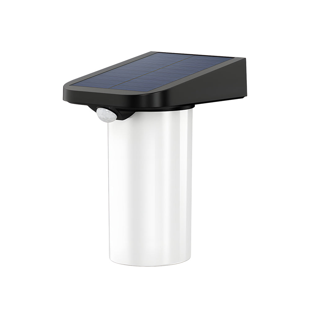 Modern LED Black Outdoor Solar Wall Lights with Motion Sensor - Lumpaz