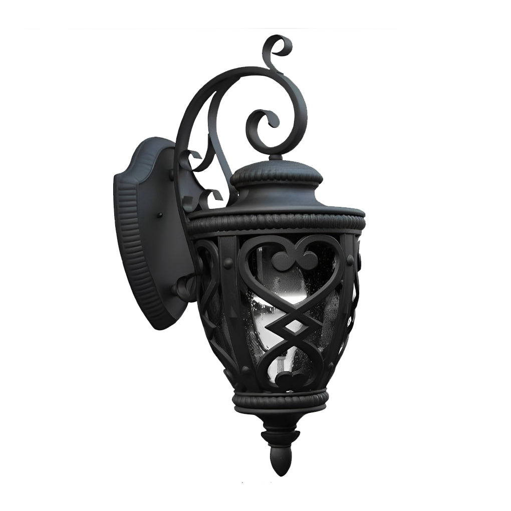 Retro Die-Casting Aluminum Waterproof American Outdoor Wall Light Fixture - Lumpaz