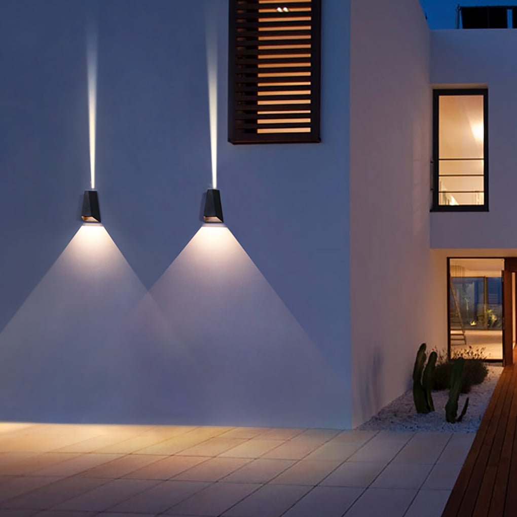 Up and Dwon Lighting LED Waterproof Black Creative Modern Porch Lights - Lumpaz