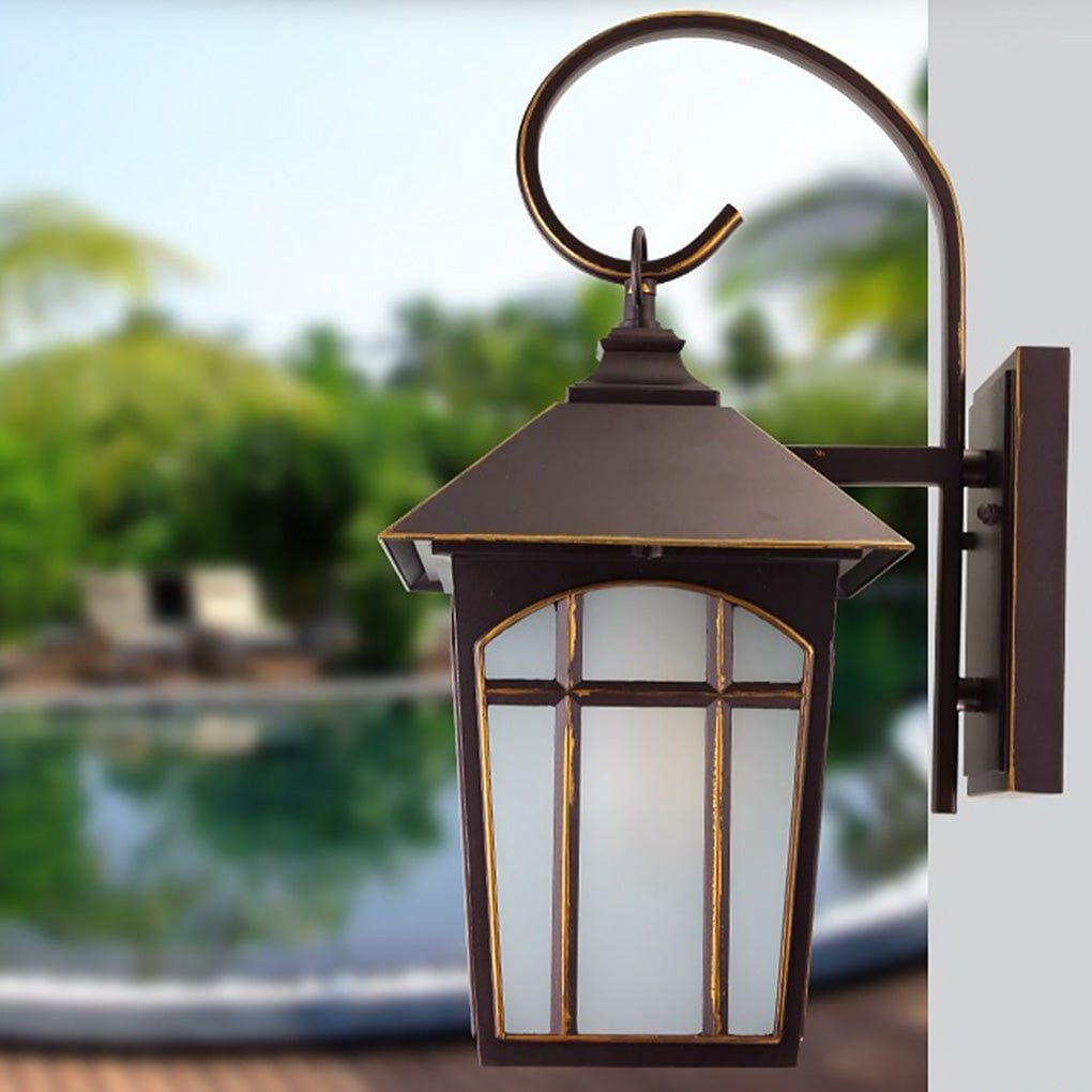 Retro Waterproof Iron Glass Modern Outdoor Wall Lights Wall Sconces Lighting - Lumpaz