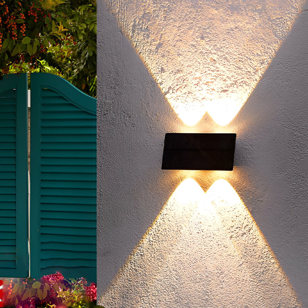Rectangular Up and Down Light LED Waterproof Modern Wall Washer Lights - Lumpaz