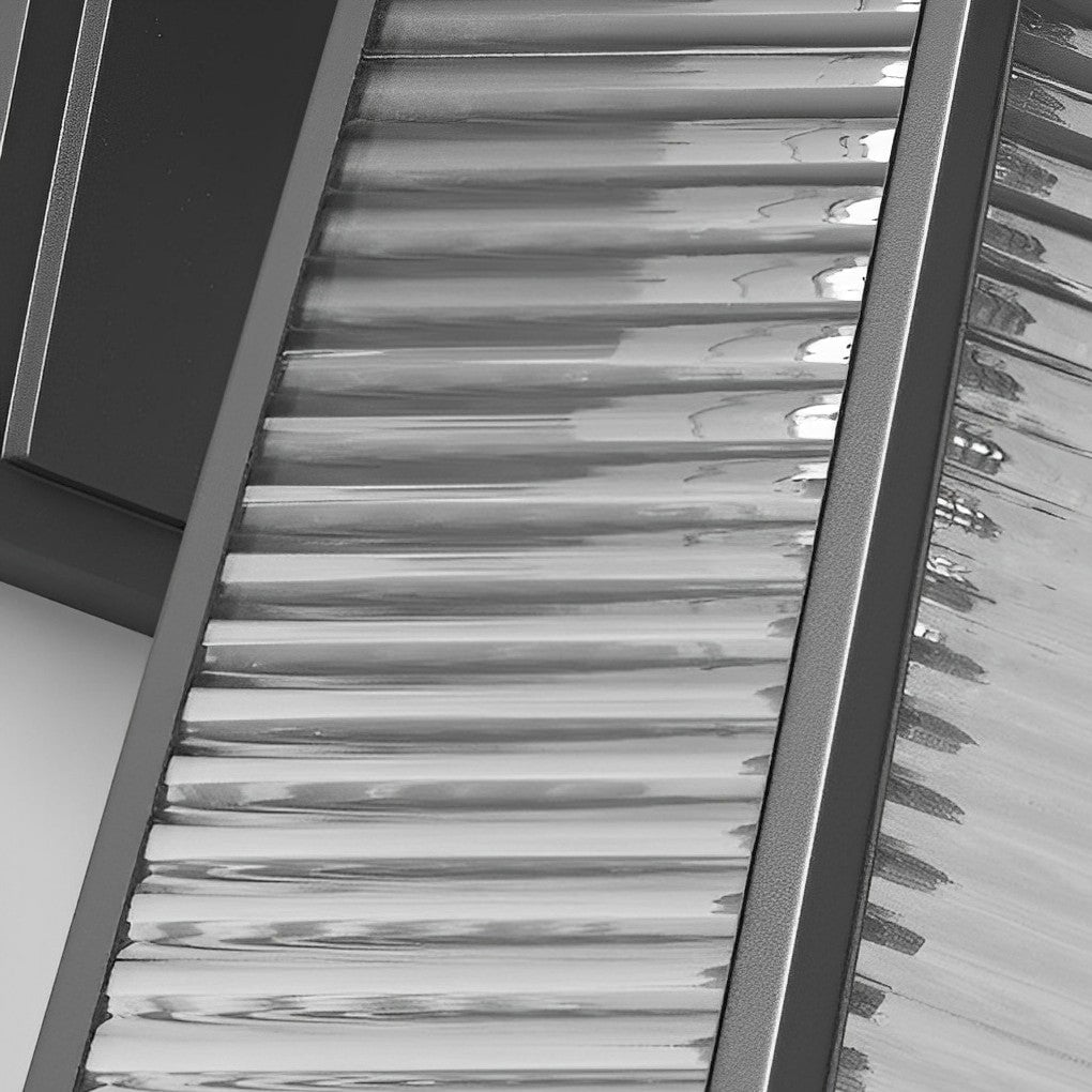 Waterproof Thickened Glass Black Retro Solar Outdoor Wall Lights - Lumpaz