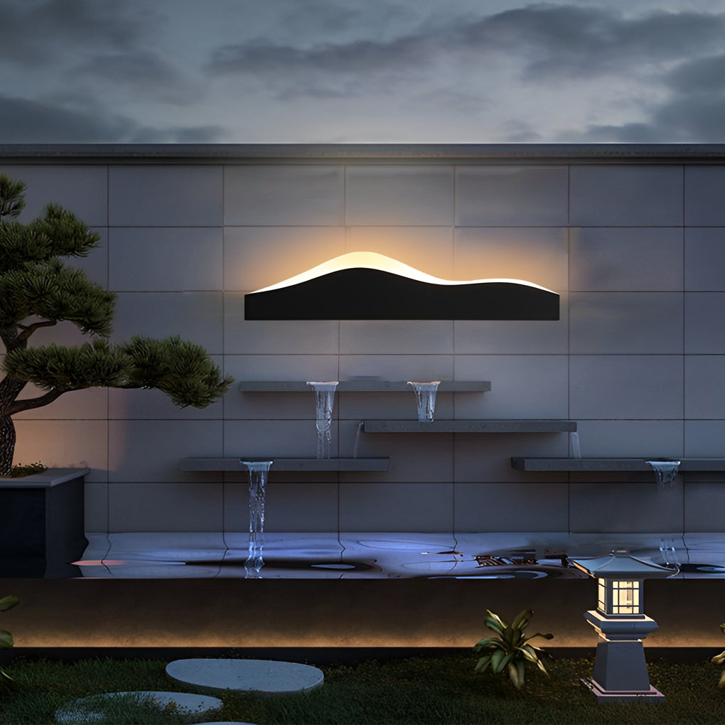 Mountain Scenery Creative Waterproof LED Modern Outdoor Wall Lights - Lumpaz