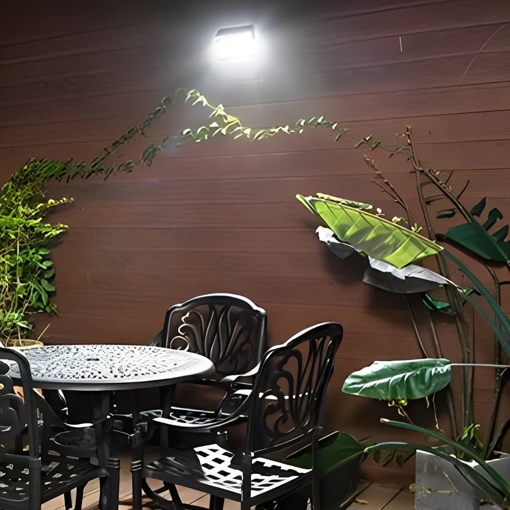Rectangular Waterproof LED Motion Sensor Solar Wall Lights Outdoor Wall Lamp - Lumpaz