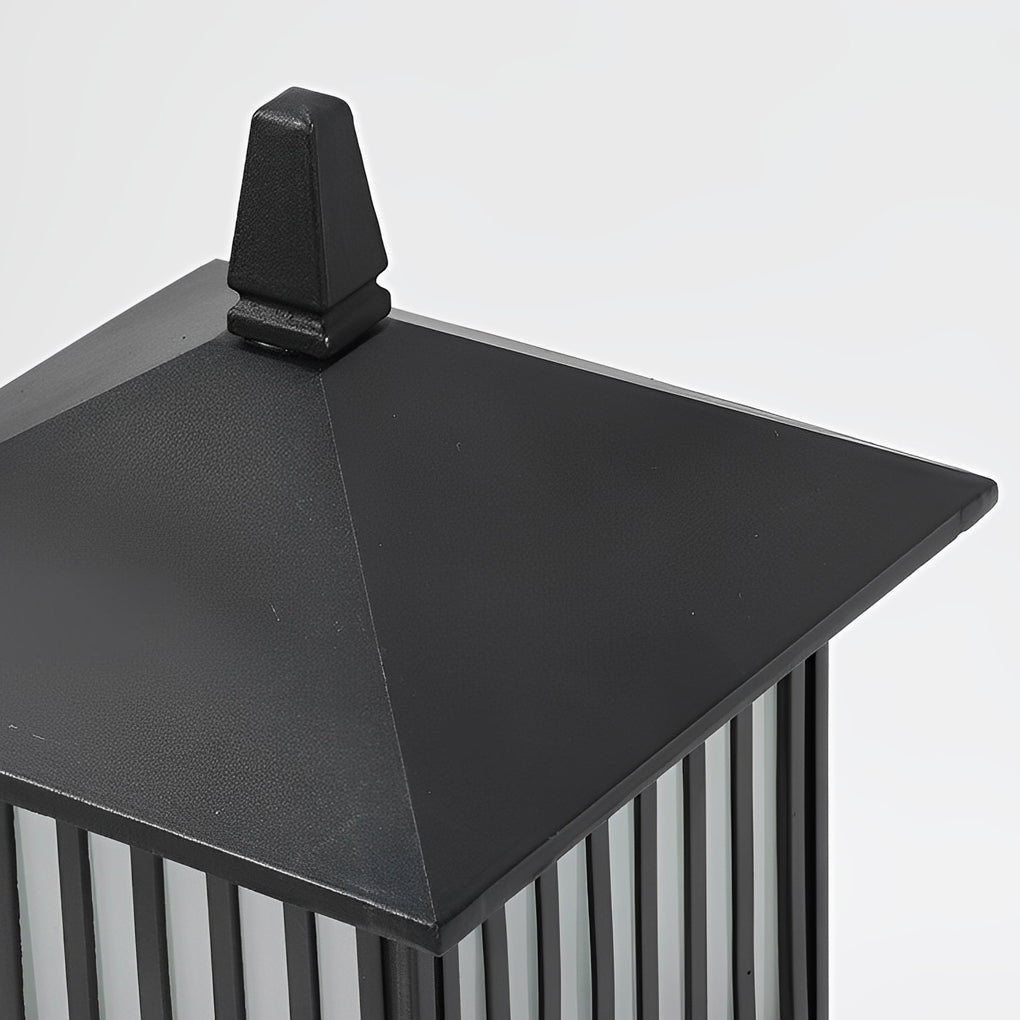 Retro Waterproof LED Black Modern Solar Wall Lights Outdoor Wall Sconce - Lumpaz