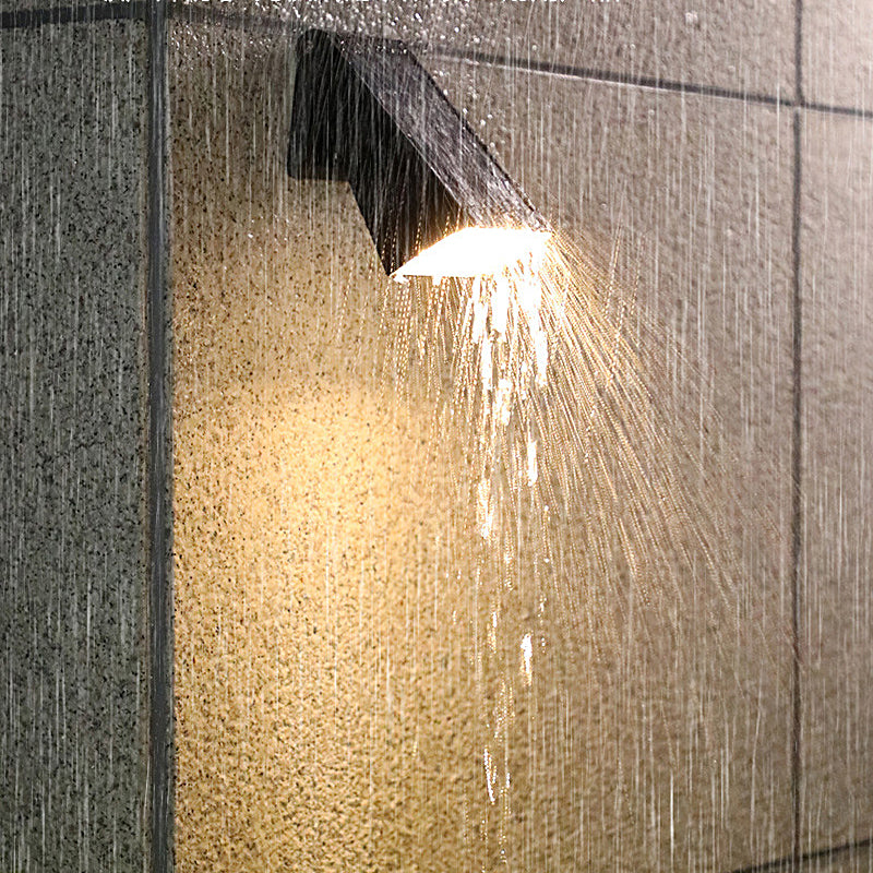 90° Adjustable Intelligent LED Waterproof Black Modern Solar Wall Lights - Lumpaz