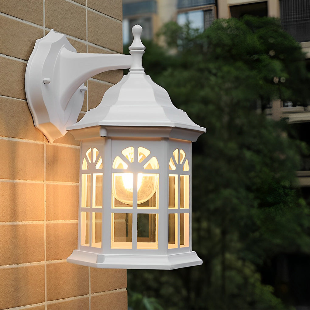 Waterproof Aluminum Alloy Glass LED European Style Outdoor Wall Lights - Lumpaz