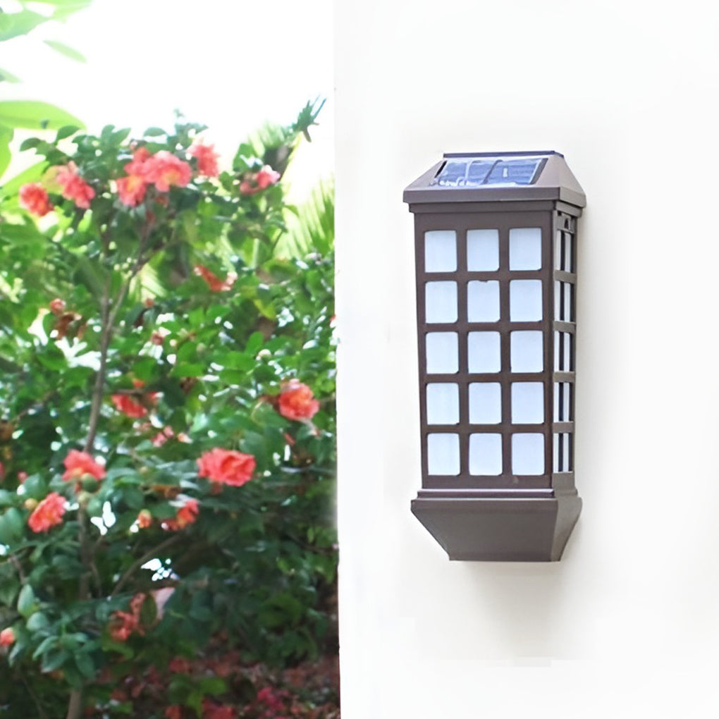 Solar LED Light-controlled Motion Sensor Modern Outdoor Wall Lamp - Lumpaz