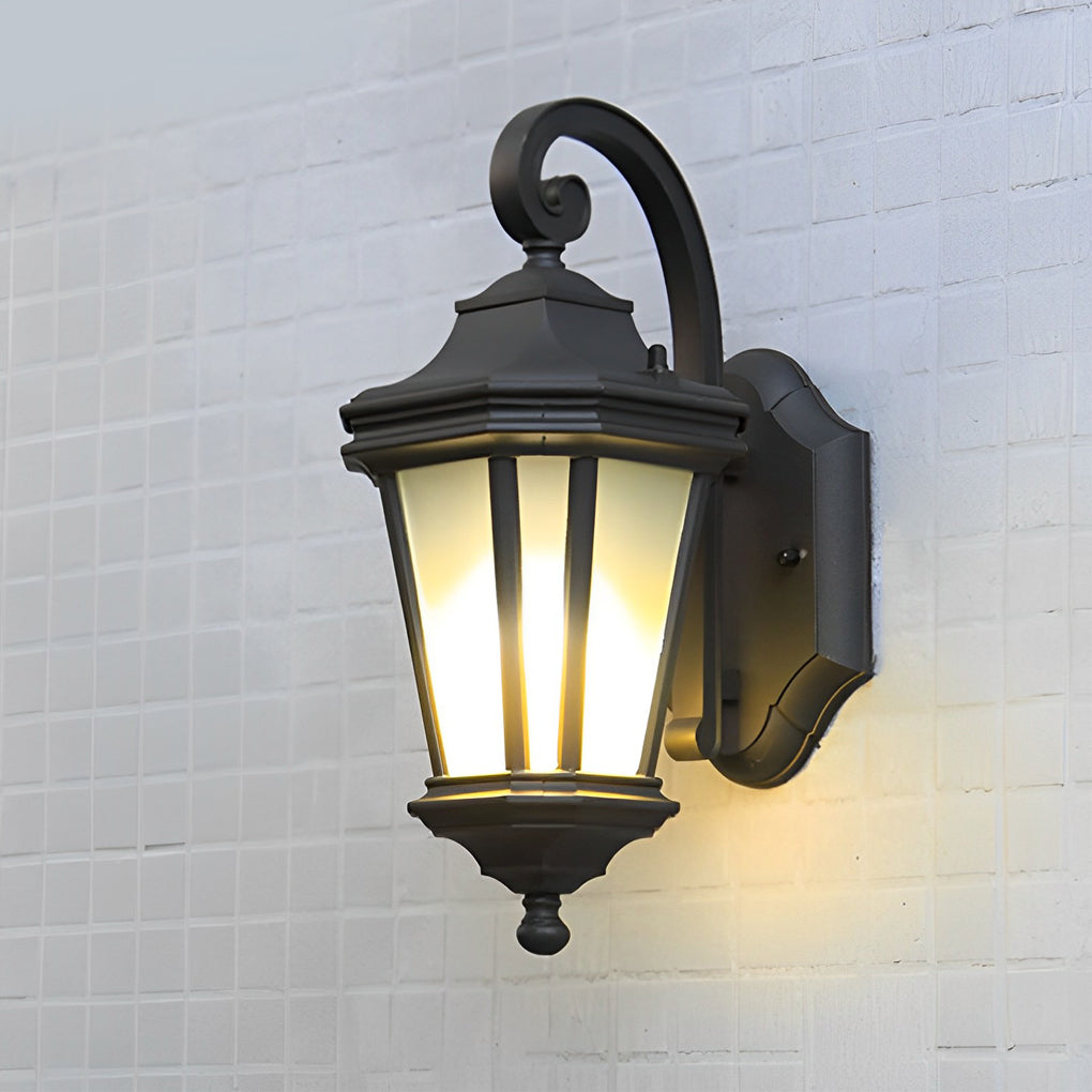 Minimalist Frosted Glass Waterproof European-Style Outdoor Wall Lamp - Lumpaz