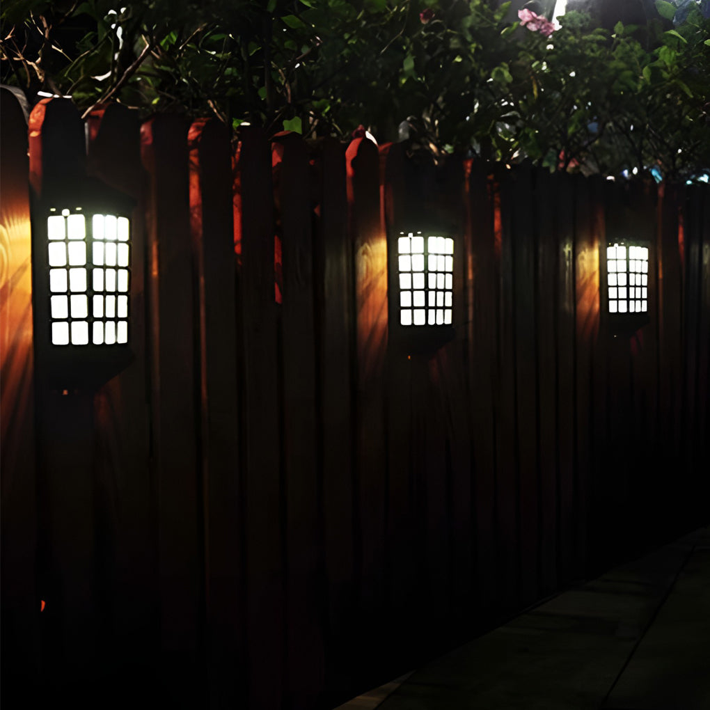 Solar LED Light-controlled Motion Sensor Modern Outdoor Wall Lamp - Lumpaz