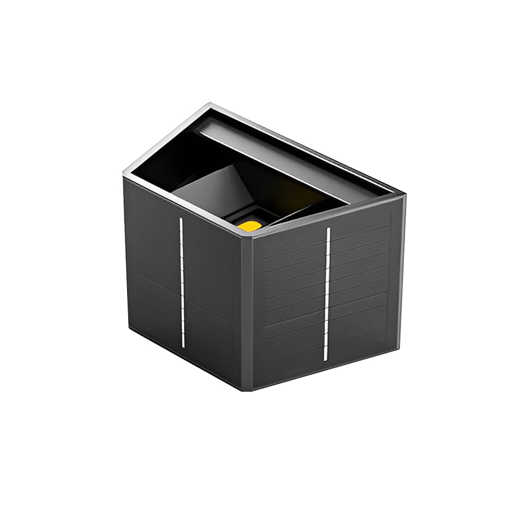 Up and Down Lighting LED Waterproof Black Modern Solar Wall Lights - Lumpaz