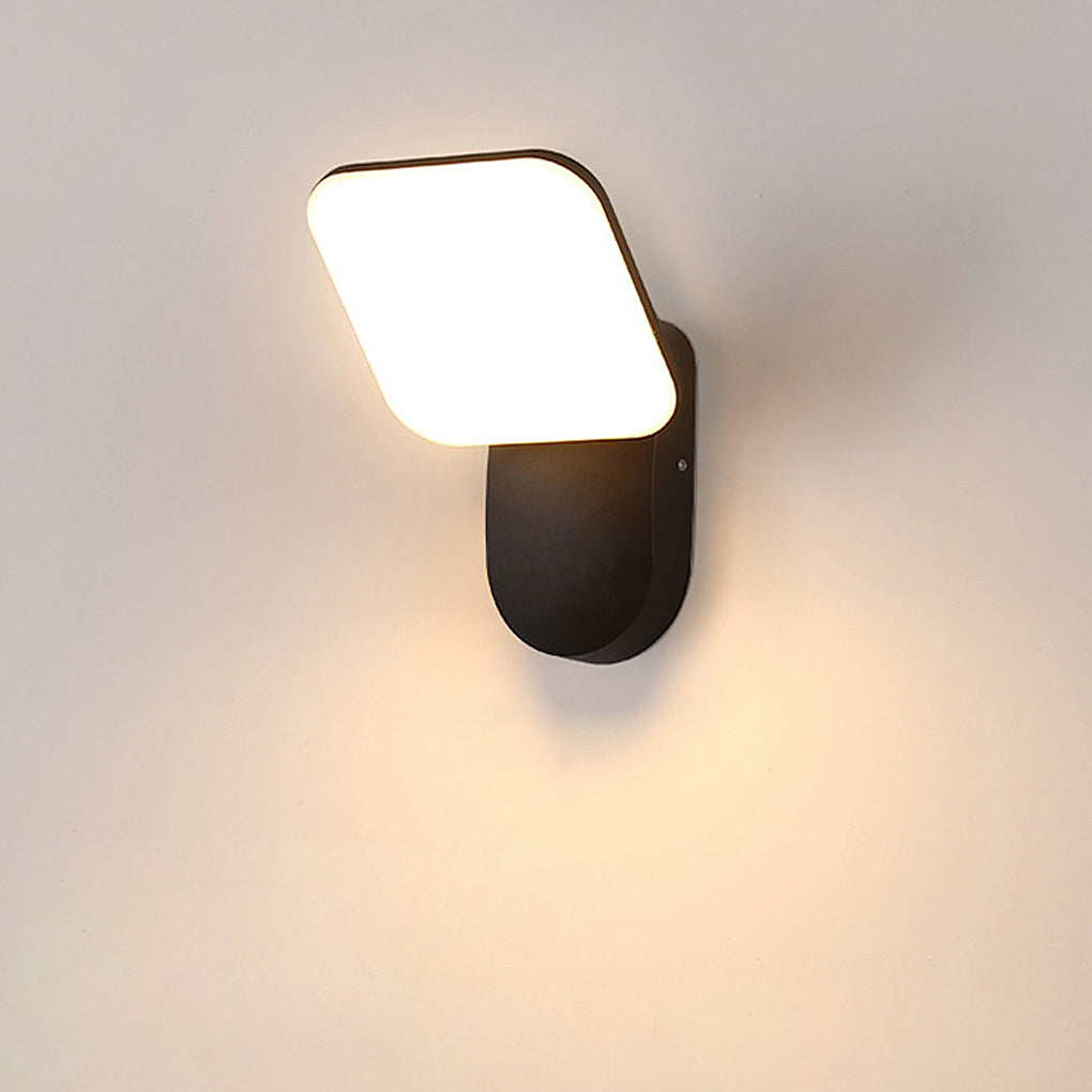 Square LED 12w Waterproof Modern Outdoor Wall Lamp Wall Sconces Lighting - Lumpaz