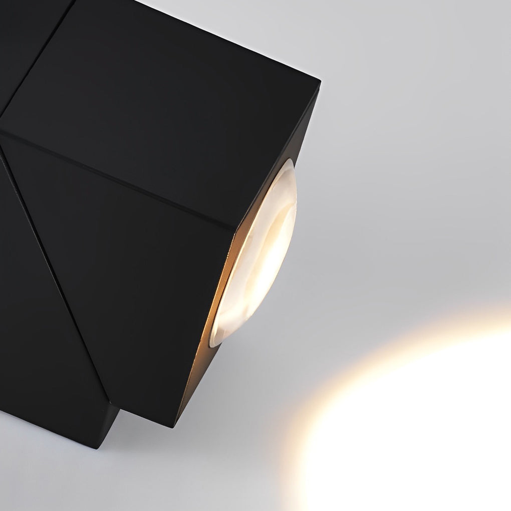 Adjustable Up and Down Light Motion Sensor Waterproof Black Wall Lamp - Lumpaz