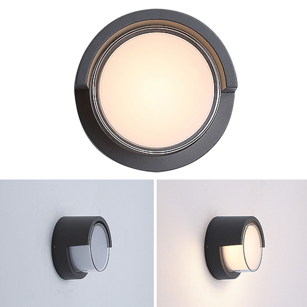 Modern Outdoor Round Square Waterproof Wall Light for Villa Garden Balcony Door Front - Lumpaz