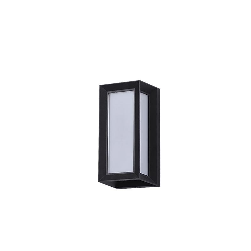 Unique Rectangular Frame Waterproof Black Modern Outdoor Wall Lights - Lumpaz