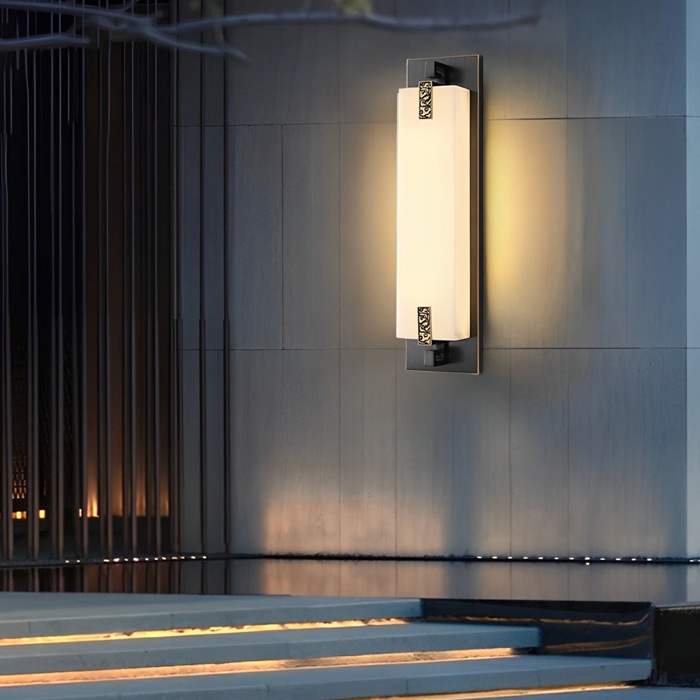 Outdoor Waterproof LED Copper Retro Exterior Wall Lights Sconces Lighting - Lumpaz