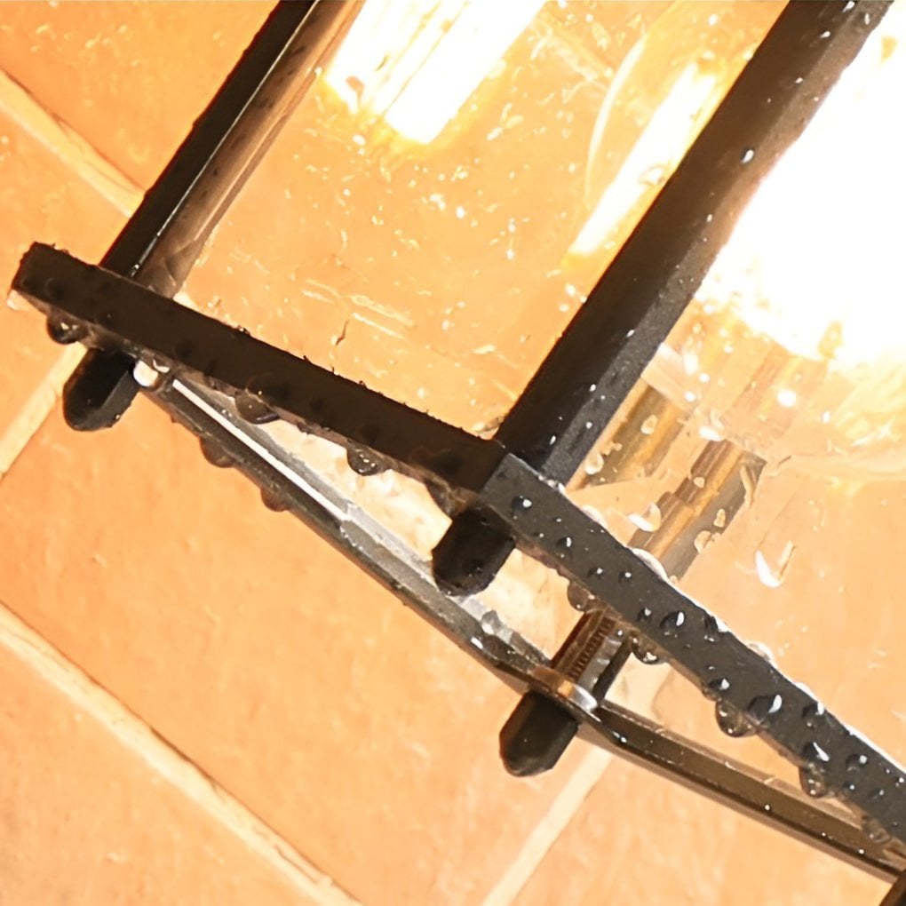 Square Glass Wall Lamp Outdoor Wall Sconce Lighting LED Waterproof Wall Lights - Lumpaz