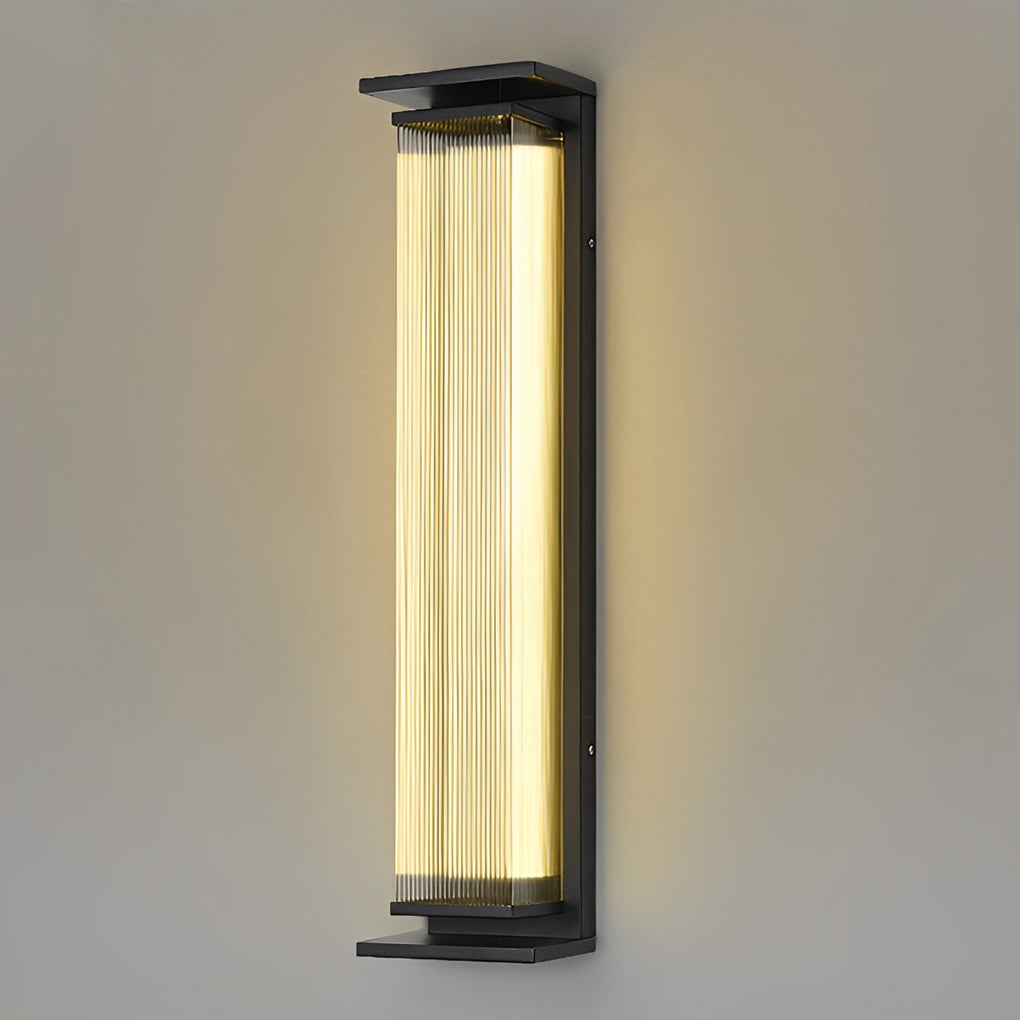 Creative Strip Waterproof Black Modern LED Wall Lamp Outdoor Wall Lights - Lumpaz
