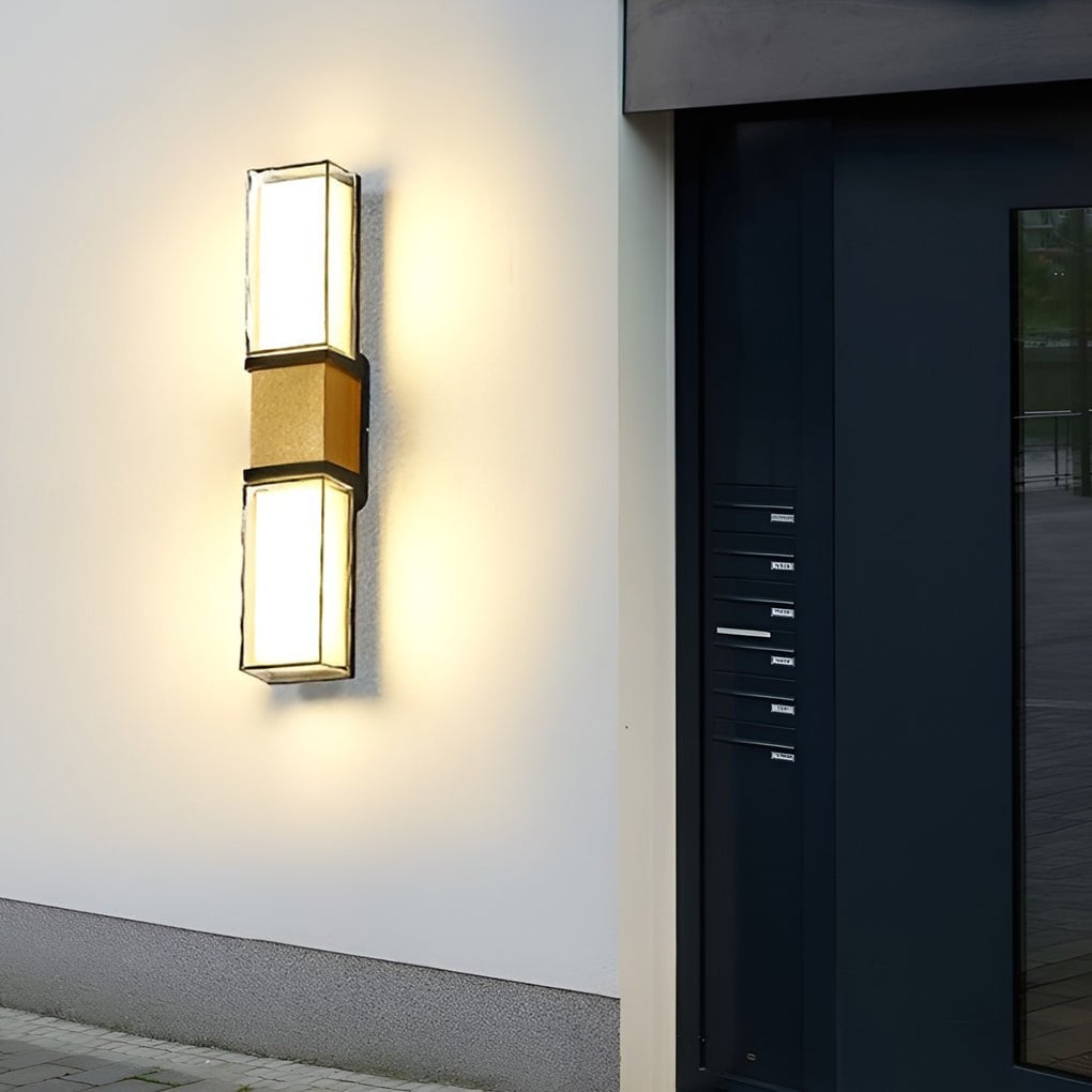 Creative Up and Down Lights Waterproof LED Wall Sconces Outdoor Wall Lights - Lumpaz