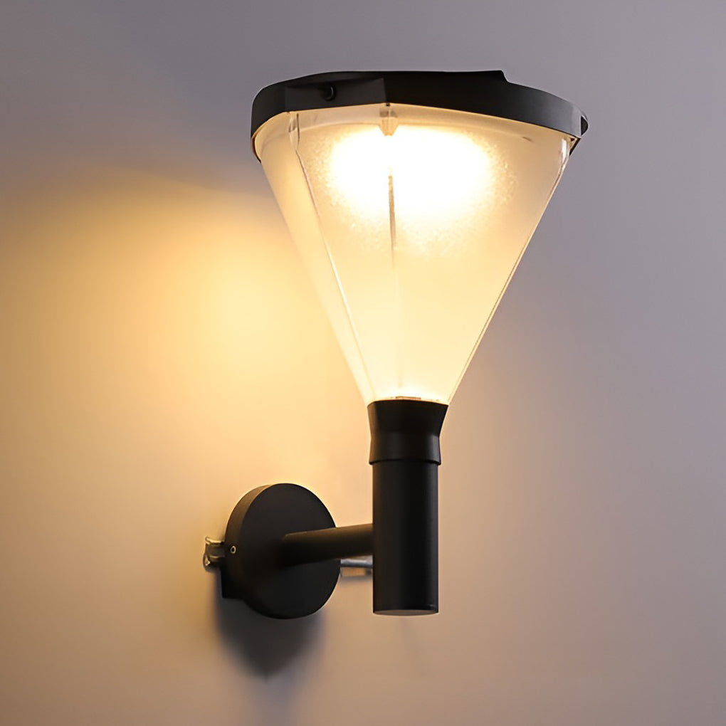 Geometric Waterproof LED Modern Outdoor Plug in Wall Lamp Wall Sconce Lighting - Lumpaz