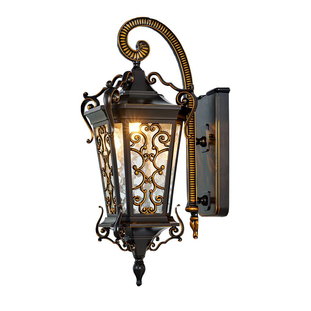 Retro Pattern Outdoor Waterproof European Style Wall Lamp Exterior Lights - Lumpaz