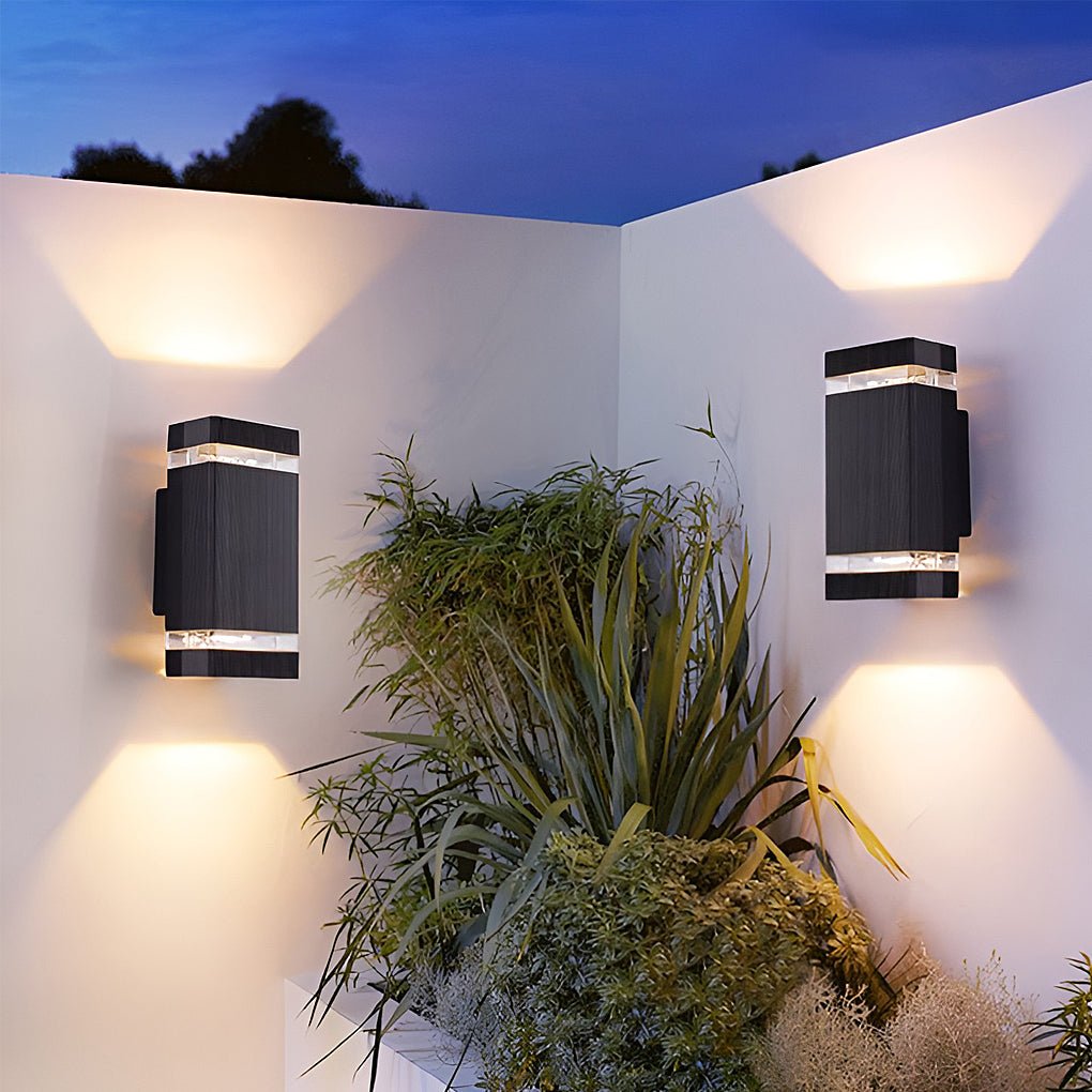 Square Up and Down Lights LED Outdoor Wall Lights Wall Sconce Lighting Wall Lamp - Lumpaz