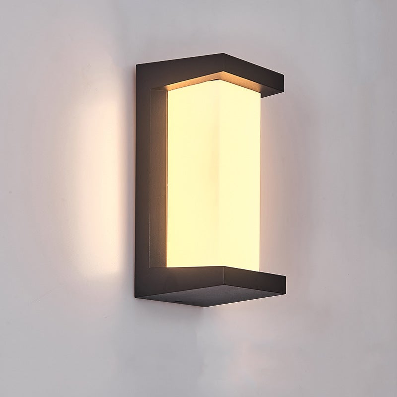 Creative Geometric Waterproof Black Modern Outdoor Wall Lights Wall Lamp - Lumpaz