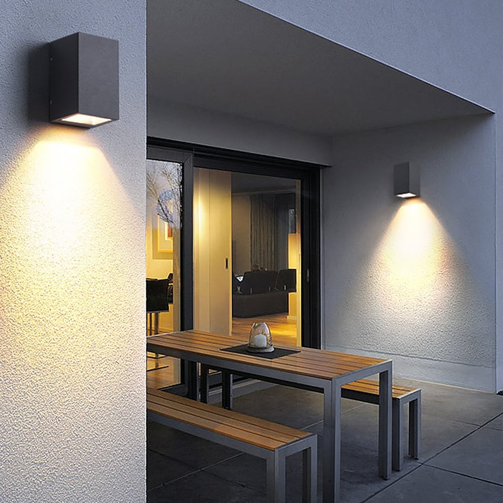 Two Light Effect Optional Waterproof LED Wall Light for Outdoor Villa Courtyard - Lumpaz
