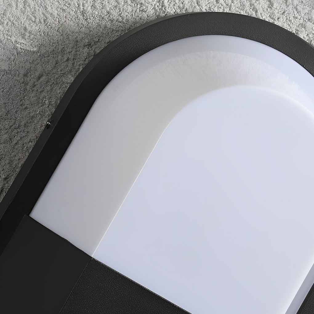 Minimalist Waterproof LED Dark Gray Modern Outdoor Wall Lamp Exterior Lights - Lumpaz