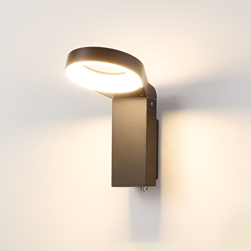 Spoon-shaped Waterproof 18W LED Black Modern Wall Lamp Pathway Lights - Lumpaz