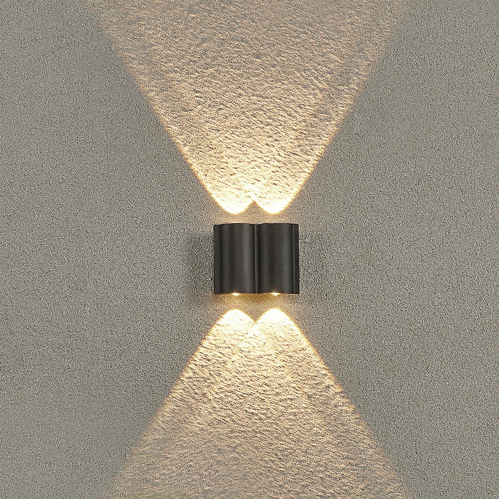 Creative Wave Arc Design Up and Down Lights LED Outdoor Wall Lights Wall Sconces Waterproof - Lumpaz