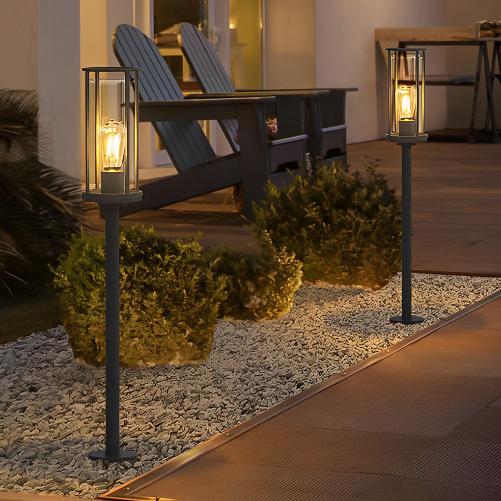 Minimalist Round Waterproof Retro Wall Lamp Outdoor Lawn Lights Path Lights - Lumpaz