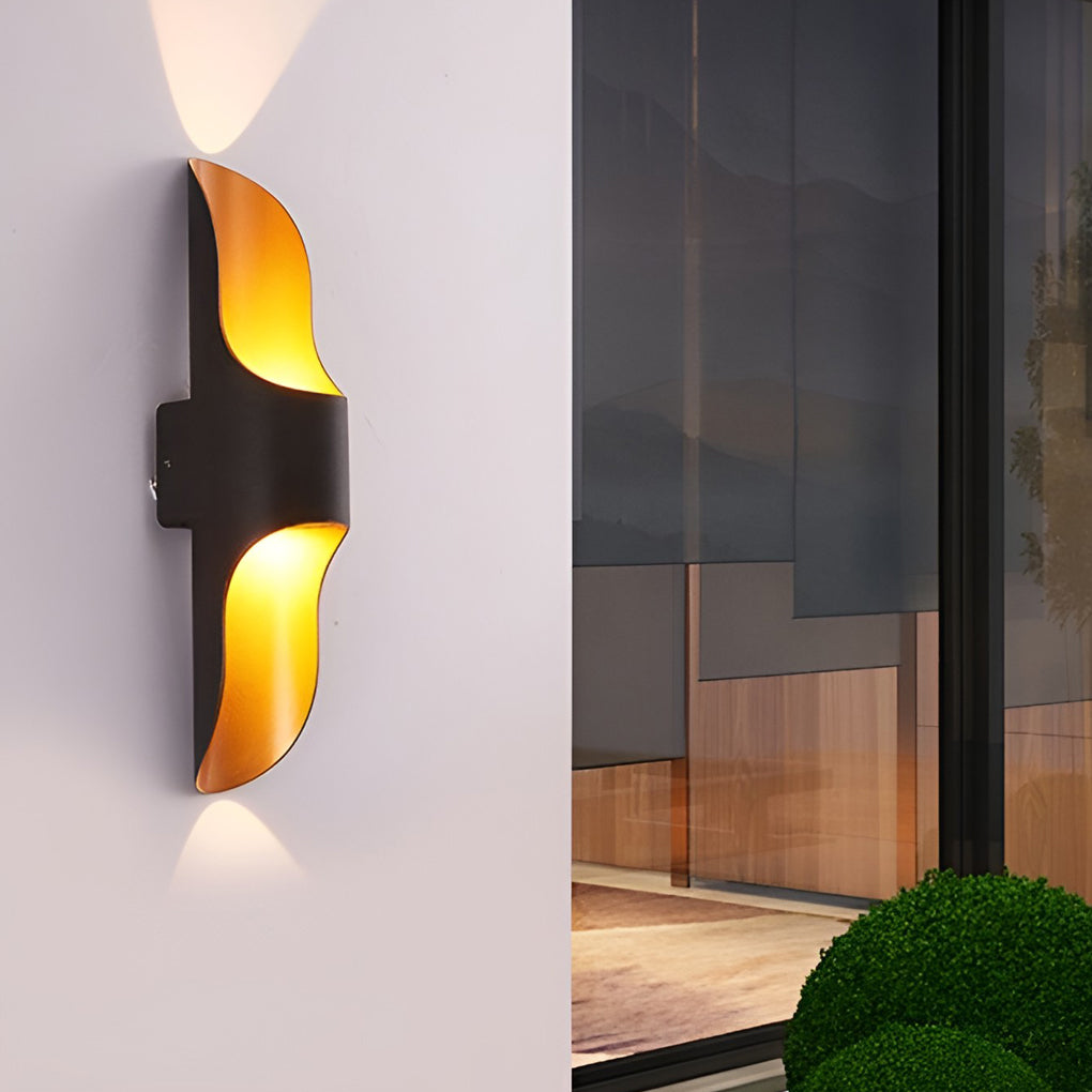 Waterproof Up and Down Lights LED Modern Outdoor Wall Sconces Lighting - Lumpaz