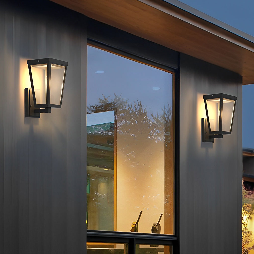 Square Smart Light Control Waterproof LED Solar Outdoor Wall Lights - Lumpaz