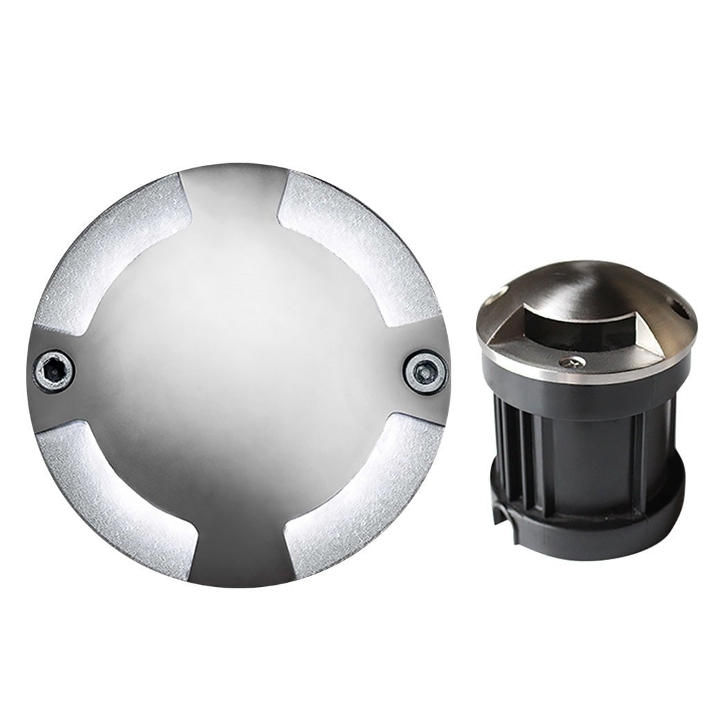 Round DC12V LED Waterproof Mdern Outdoor Step Lights Deck Stair Lights - Lumpaz