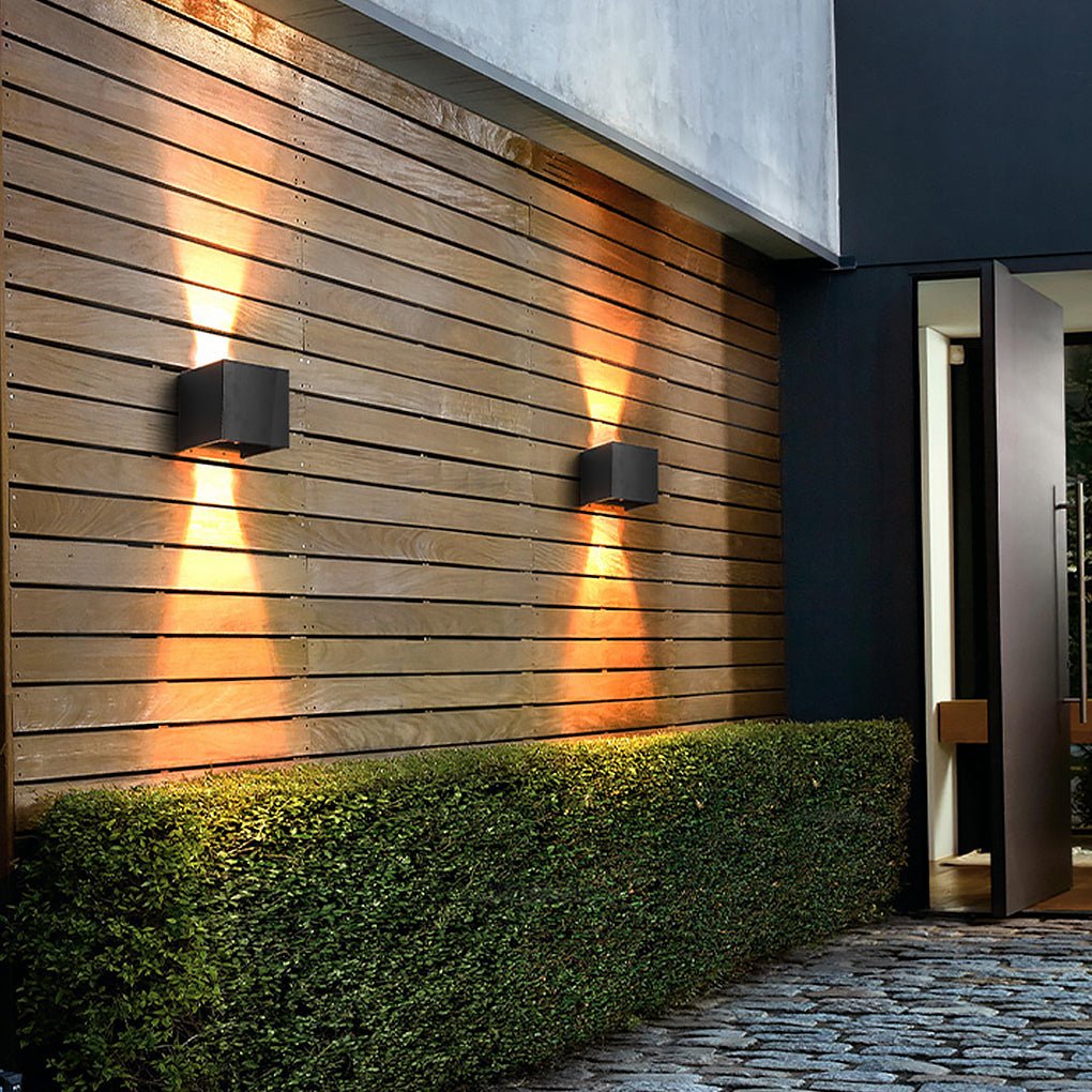 Square Waterproof Up Down Lighting Adjustable Modern Exterior Lights - Lumpaz