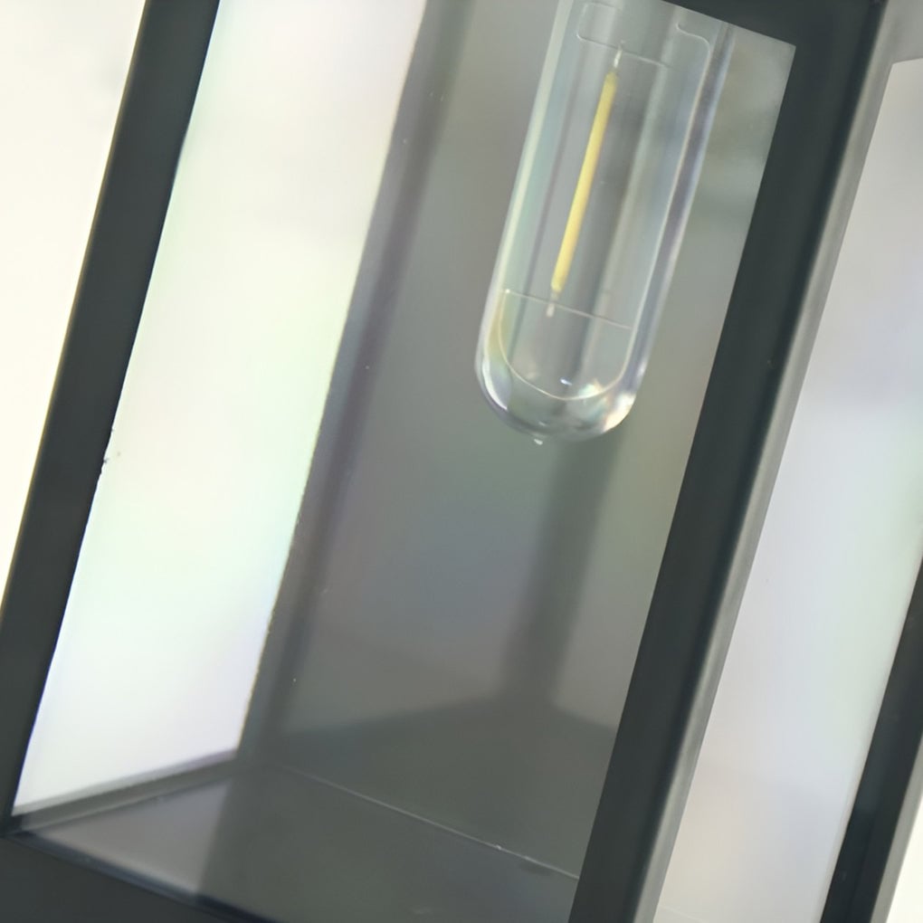 Rectangular Glass LED Waterproof Light-controlled Solar Wall Lamp - Lumpaz