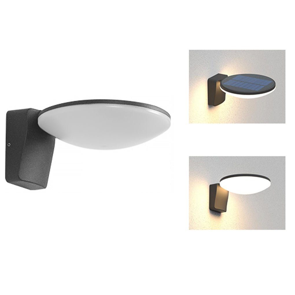 Waterproof Modern Simple Outdoor Solar LED Wall Light for Terrace Balcony - Lumpaz