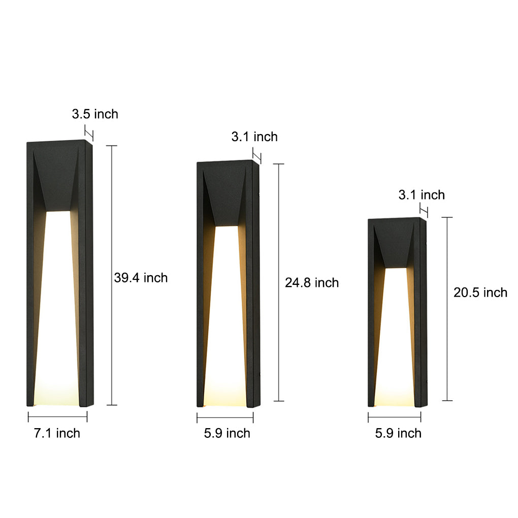 Rectangle 20W LED Waterproof Modern Wall Sconces Lighting Wall Lights Fixture - Lumpaz