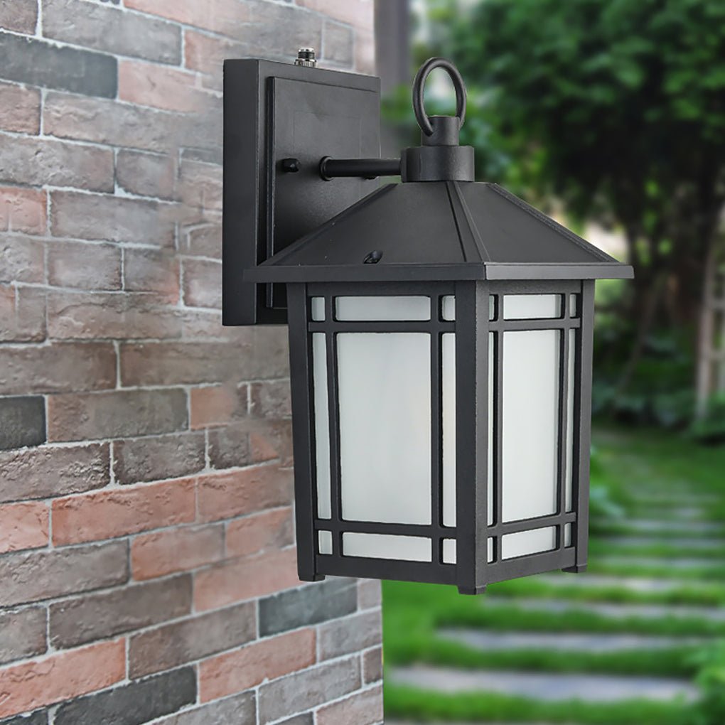LED Outdoor Induction Exterior Wall Light Waterproof Wall Light with Light Sensing - Lumpaz